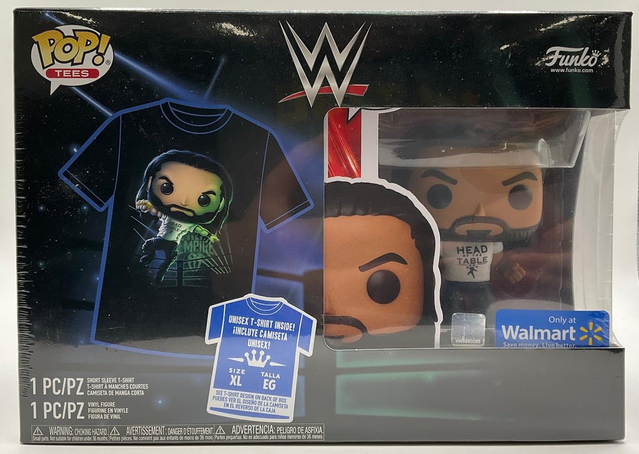 Funko Pop! Pop & Tee: Wwe - Roman Reigns - Xl Exclusive