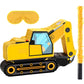 Construction Dump Truck Piata Construction Piata with Blindfold and Bat Construction Party Supplies Tractor Excavator Piata for 