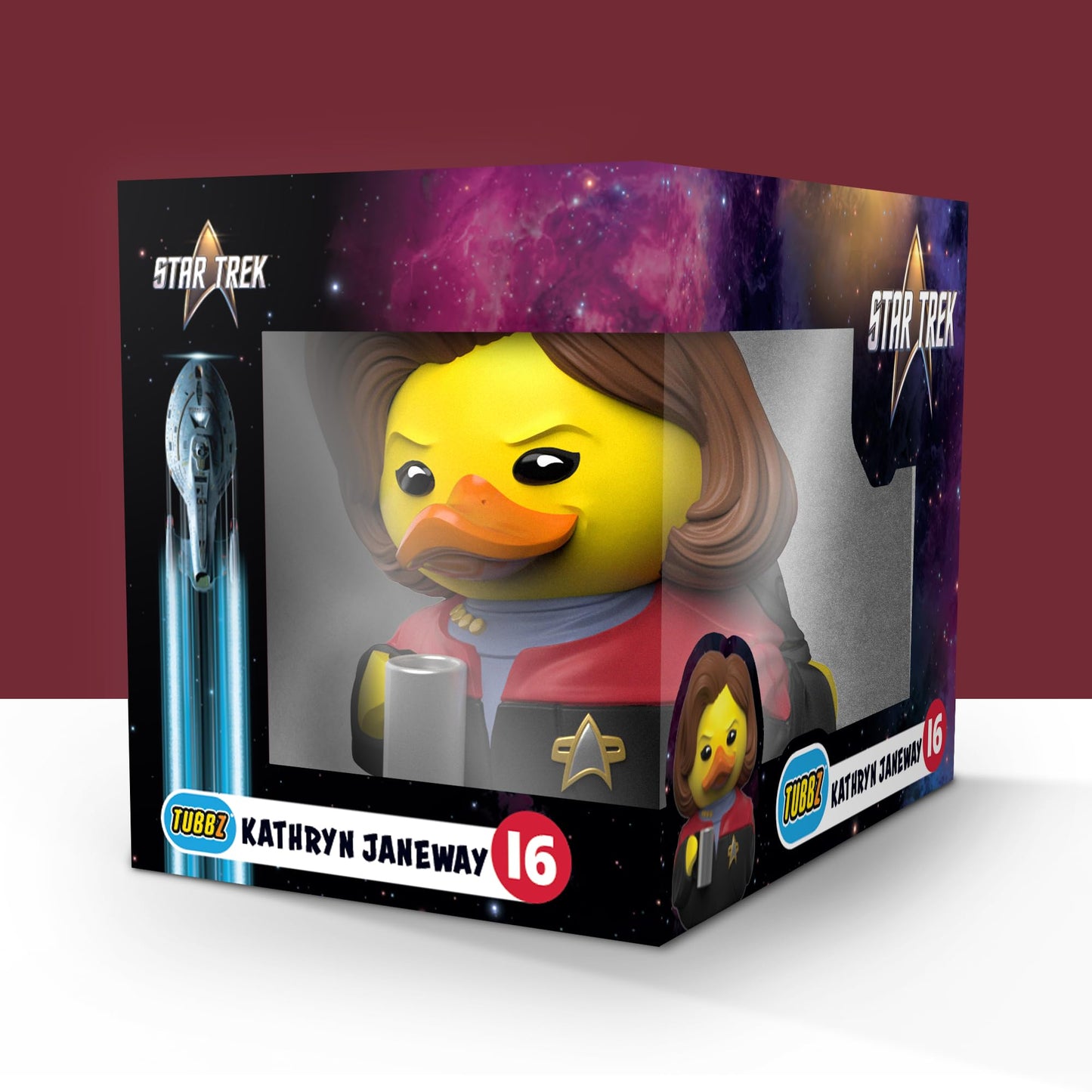 TUBBZ Star Trek Kathryn Janeway Vinyl Figure #16 Boxed Edition - Collectible Toy, PVC, Kathryn Janeway Color
