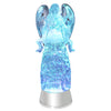 Eldnacele Snow Globe Angel, Lighted Water Glittering Swirling Crystal Angel Statue(Timer), Battery Operated Sparkling Multi-Colo