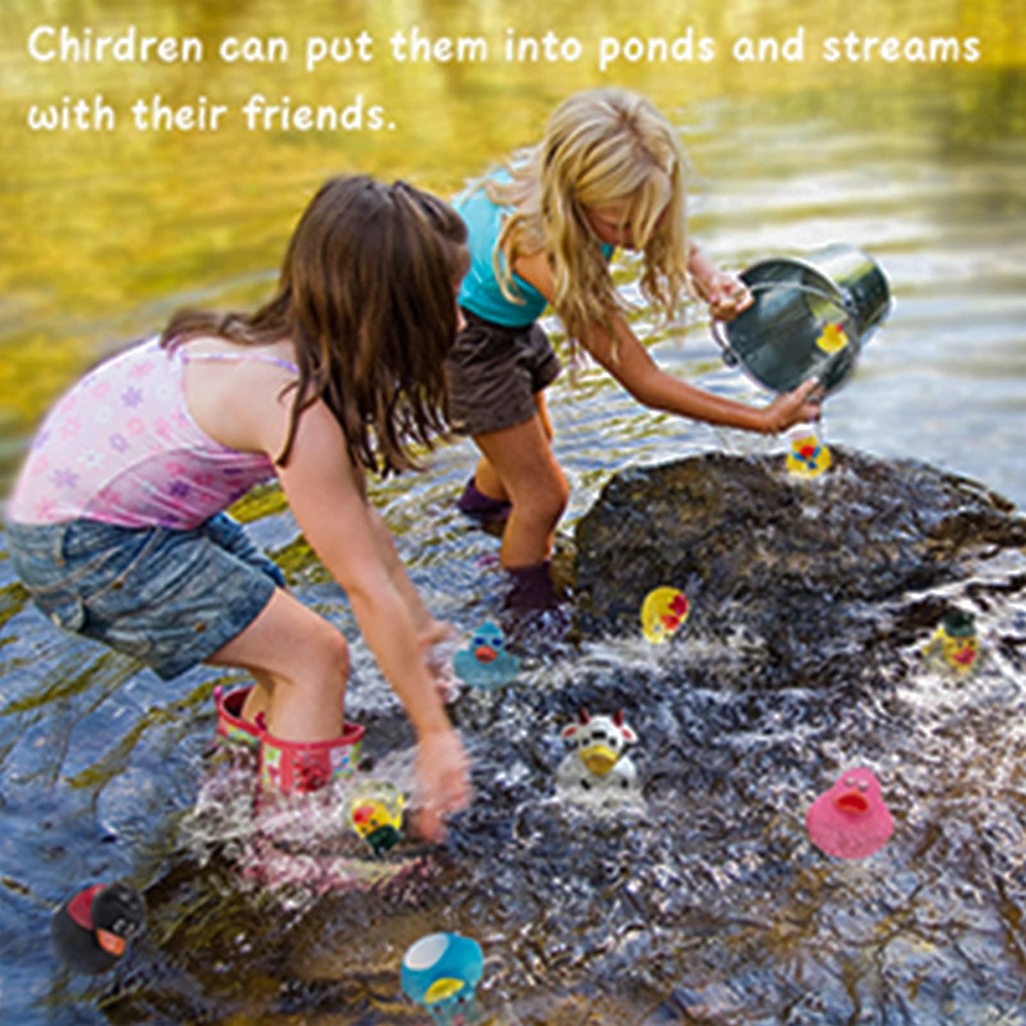 Xy-Wq 50 Pack Rubber Duck For Jeep Ducking - 2' Bulk Floater Duck For Kids - Baby Bath Toy Assortment - Party Favors, Birthdays, Bath Time, And More (50 Varieties)