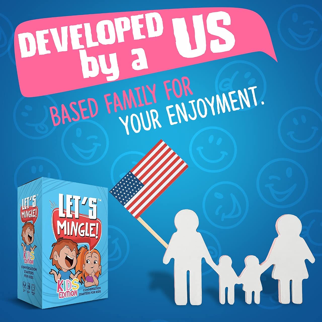 Conversation Cards | Lets Mingle Kids Card Game | Cognitive Behavioral Therapy CBT | Mindfulness Activities | Social Emotional