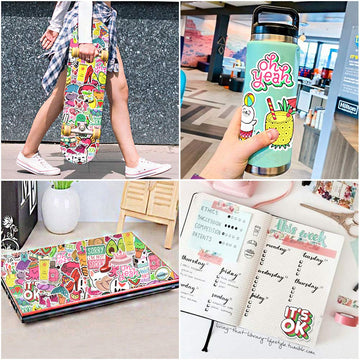 Summer Beach Kids Stickers For Water Bottles Waterproof Stickers Cute Girl Stickers For Hydroflask Computer Stickers For Girls(5