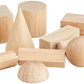 Learning Resources Geometric Solids, Wooden Shapes, Set Of 12 Geometric Shapes, Ages 6+, Multi-Color