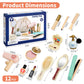HEELWIRE Wooden Makeup Toy Set for Kids, Girls Imaginative Pretend Beauty Makeup Set Toys, Great Toys for Girls Ages 3+.