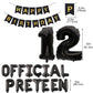 12Th Birthday Decorations For Boys, Happy 12Th Birthday Banner Official Pre-Teen Balloons Foil Balloons For 12 Years Old Birthda