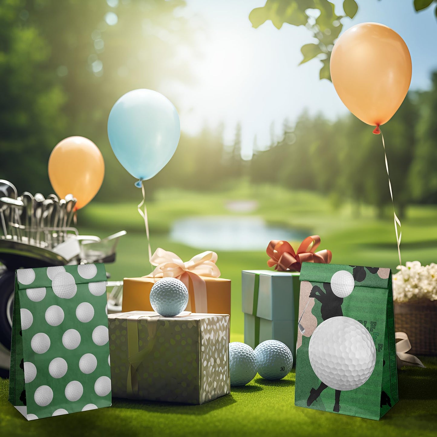 Outego 24 Golf Party Favor Bags Golf Goodie Bags Golf Party Favors For Kids Golf Birthday Party Supplies