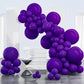 PartyWoo Purple Balloons Pack - 100 pcs, 18/12/10/5 Inch Rubber Balloons for Birthday, Halloween, Graduation Decorations - Royal Purple-Y16
