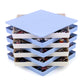Rechiato 8 Puzzle Sorting Trays With Lid 8X8 Premiunm Puzzle Trays Gift For Puzzle Lovers For Puzzles Up To 1000-1500 Pieces,Puzzle Tray, Convenient Tool For Puzzle Lovers Blue And White