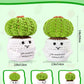 Jelutar Positive Potato Cactus Crochet Gifts - Mini Funny Knitted Wool Doll With Emotional Card Cheer Up Gifts For Friends Birthday Party Decorations