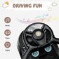 Olakids 4 In 1 Ride On Push Car, Toddlers Stroller Sliding Walking With Horn, Music, Lights, Removable Guardrails And Handle, Underneath Storage, Foot-To-Floor Walker For Boys Girls (Dark)