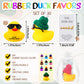 Deekin 30 Sets Thank You Gift You'Re Ducking Great Motivational Cards Mini Colorful Rubber Ducks With Glasses Hats With Card Organza Bags Bulk Toy For Cruises Students Coworkers Baby Shower