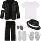 Baurghop Kids Dance Star Costume For Boys 80S 90S Pop Stage Outfits For Halloween (8-10 Years)