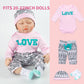 Reborn Baby Doll Clothes Girl Pink Outfits Accesories for 17-22 Inch Reborn Doll Newborn Baby Girl Accesories 8 Pcs Set with Bassinet&Diaper
