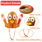 2 Pack Thanksgiving Ring Toss Games Toys for Kids Thanksgiving Inflatable Turkey Hats Toss Games Thanksgiving Family School Part