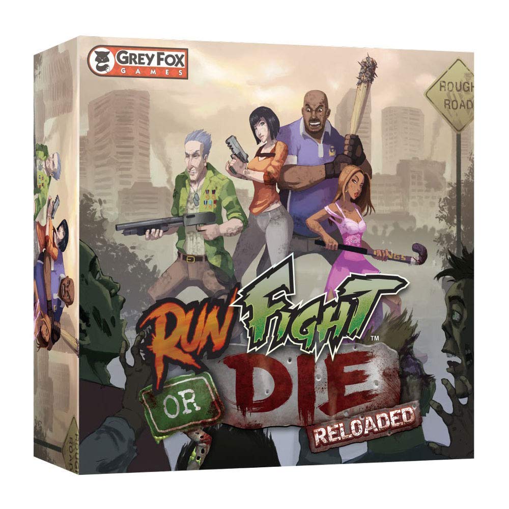 Grey Fox Games Run Fight or Die: Reloaded Board Game - Grey - Model GFG96724 - 100% Polyester