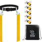 Gameday 6 Player Pop Flag Football Set-Complete W/Flags, Belts And Carry Backpack (Yellow)