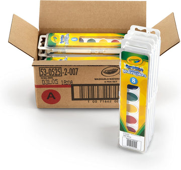 Crayola Washable Watercolors 8 Ea (Pack Of 12)