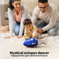 SWTOIPIG Electric Dancing Octopus Toy with Led Light and Music  Kids Electric Crawling Octopus Tummy Time Toy  Rechargeable Interactive Sensory Toys  for Christmas Birthday Gift (Blue)