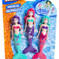 BANZAI Magical Mermaid Dolls - 3 Piece Set, 5 inches, Assorted Colors, Plastic, Model 74718