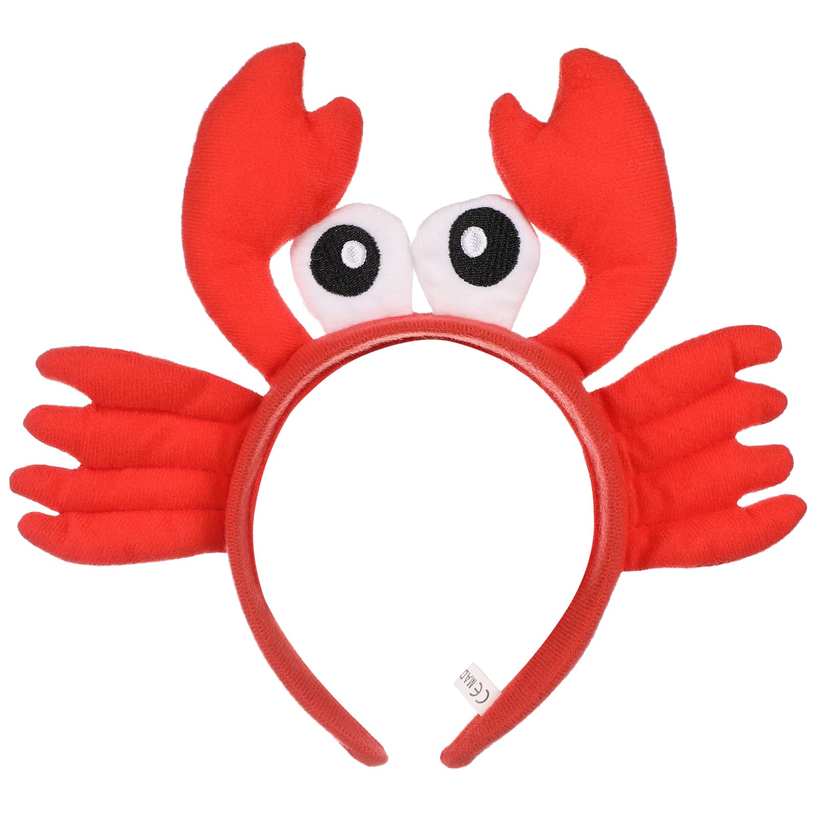 Kisangel Plush Crayfish Headband with Claws - Ocean Animal Photo Booth Props for Cosplay Party Role Play