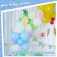 Lovestown 110Pcs White Balloons, 12 Inches White Party Balloons Bulk With Ribbon Latex Helium Balloons Garland Arch For Diy Crafts Birthday Baby Shower Wedding Party Decorations