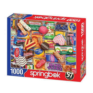 Springbok 1000 Piece Jigsaw Puzzle - Snack Treats, Multi, Engineered Wood, Model 38-10933
