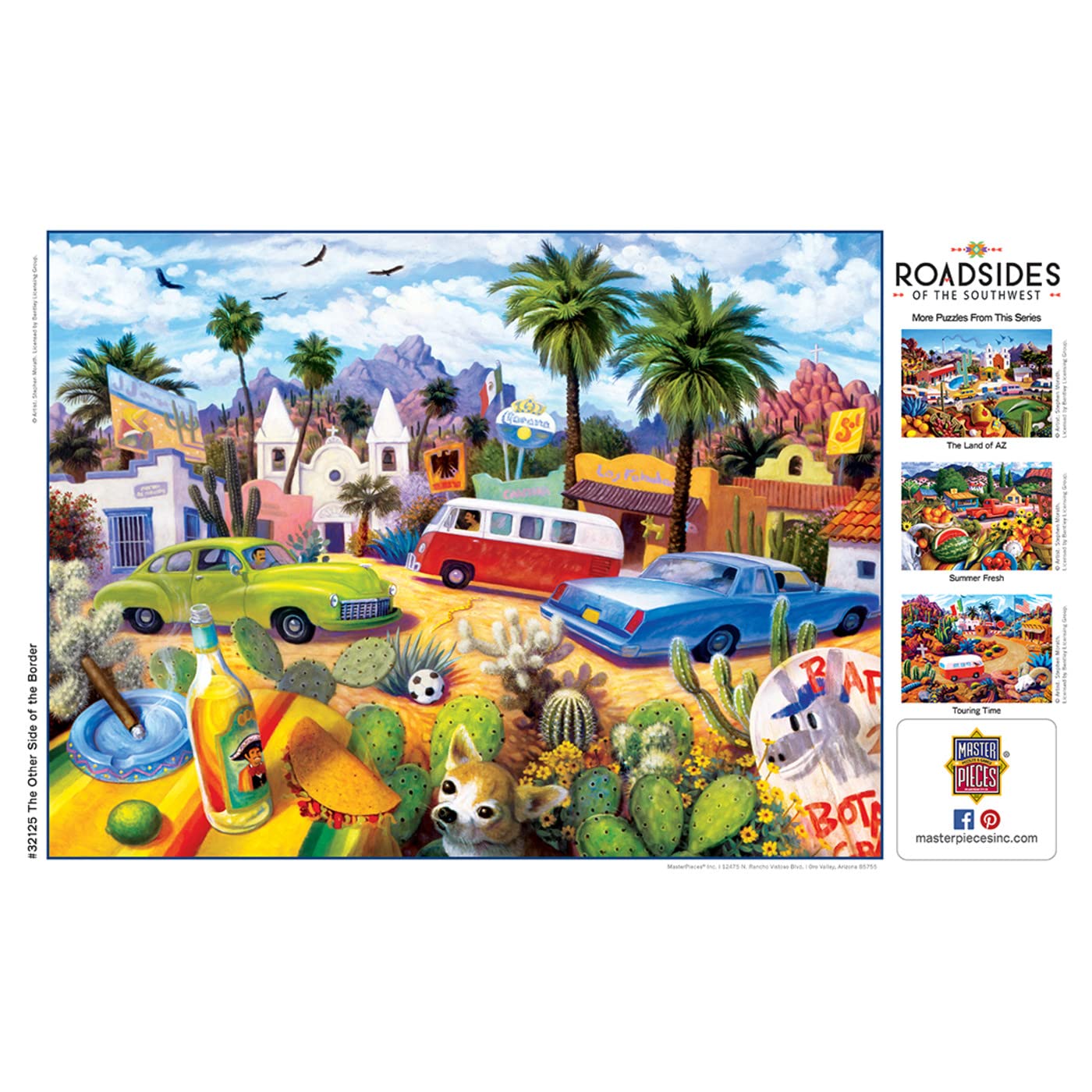 MasterPieces 550 Piece Jigsaw Puzzle for mature-themeds and Family - The Other Side of The Border - 18x24
