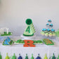 HODIHIWI Dinosaur 4th Birthday Hat Green Dino Theme First Party Decoartion Favors For Boy