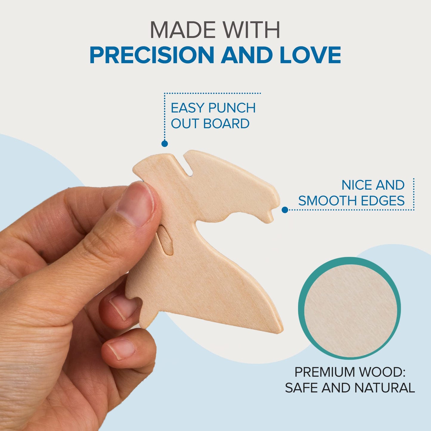 Hands Craft Diy 3D Wooden Puzzle - 6 Assorted Sea Animals Bundle Pack Set Brain Teaser Puzzles Educational Stem Toy Adults And K