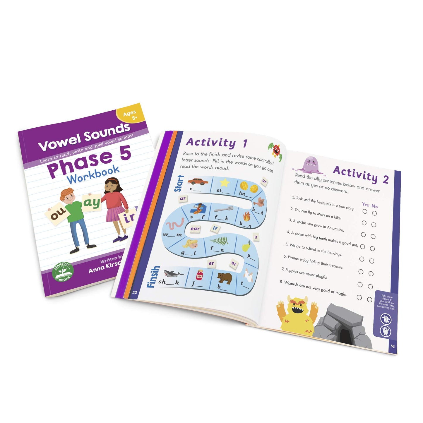Junior Learning Phase 5 Vowel Sounds Workbook, Multi
