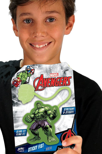 Ja-Ru Marvel Spiderman & Hulk Sticky Hands Stretchy Snap Toys (1 Hulk Pack) Superheroes Stretchy Hands. Bulk Birthday Toy Supplies For Kids, Pinata Filler, Stocking Stuffers B-6809-1