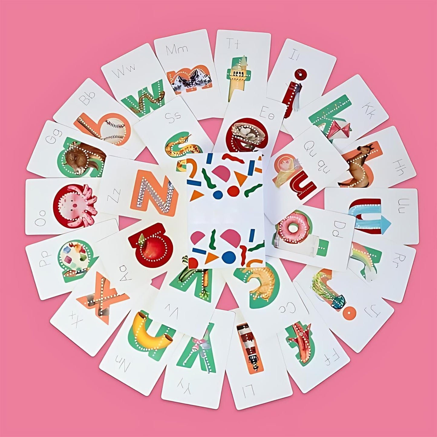 Letters Flash Cards Official Product | Learn Letter Sounds up to 2X Faster | Alphabet Flash Cards | Embedded Pictograph Mnemonic