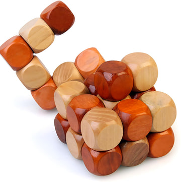 Magikon Brain Teaser Cube Puzzle Toy (Snake Cube)