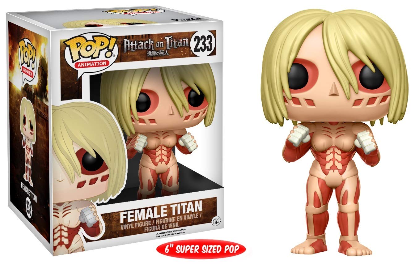 Funko POP Anime Attack on Titan Female Titan 6" Vinyl Figure - Pink, Model 4366