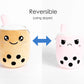 The Original Boba Tea Reversible Boba Plush - Happy To Mad (Reversible Boba Plushie)