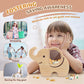 Wooshwa Elephant Piggy Bank For Kids, Wooden Money Bank For Boys Girls Toddler, Unbreakable Bills And Coins Cash Box, Creative S