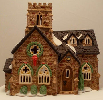 Dept 56 Lighted Knottinghill Church (#55824, Heritage Village Collection, Dickens Village Series), Retired Collectible
