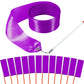 Hiunicorn 12Pcs Purple Dance Ribbons, Purple Party Favors, Ribbon Dancer Wand For Kids Girls Gymnastics Ballerina Birthday Party Decoration