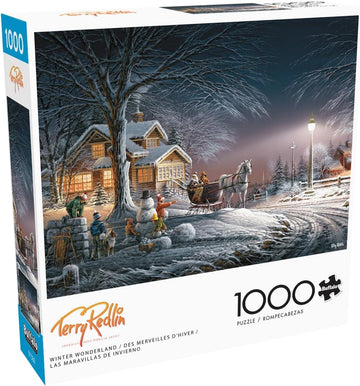 Buffalo Games - Terry Redlin - Winter Wonderland - 1000 Piece Jigsaw Puzzle For Adults -Challenging Puzzle Perfect For Game Nigh