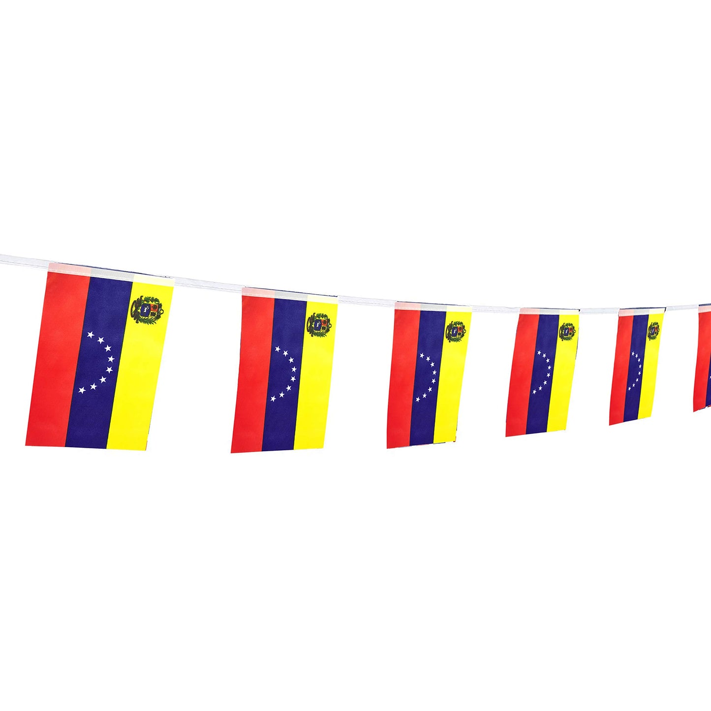 Venezuela Flag Venezuelans Flag,100Feet/76Pcs National Country World Pennant Flags Banner,Party Decorations Supplies For,Bar,Ind