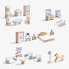 Robotime Dollhouse Furniture, Wooden Doll House Furniture Set, 23 Pcs Doll House Accessories And Furniture, Dollhouse Furniture 
