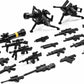 MaozyHomie 25 Pcs  Pack Military Toy Soldiers Figures Army Equipment Toy Set - Gear Sets Pieces Weapon Battle Building Blocks Compatible with Major Brand  3 Years Old and up