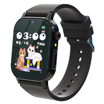 Kids Watch Boys With 32 Games Toys For Ages 3-12 Smart Watch For Kids With Hd Touch Screen,Video,Camera,Music Player,Pedometer,Learn Cards,Audiobook,10 9 8 7 6 5 4 Year Old Boys Birthday Gifts(Black)