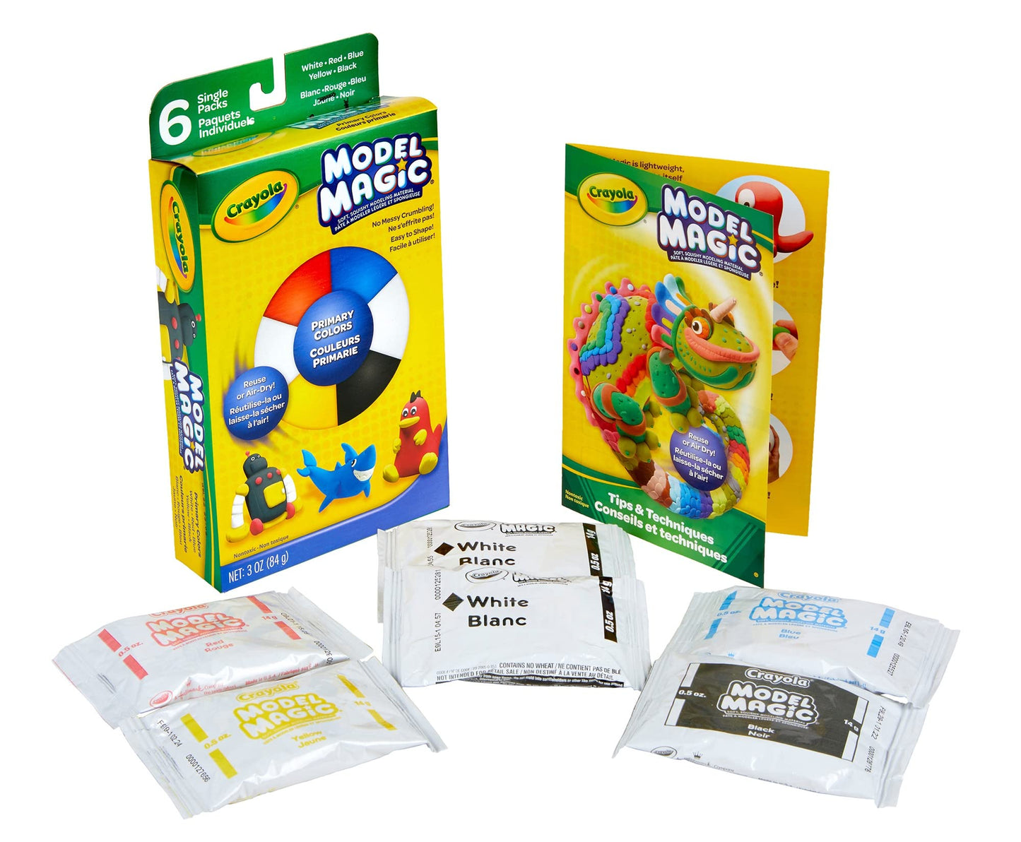 Crayola Model Magic, Modeling Material, .5 Ounces 6/Pkg-Primary