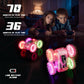 BFUNTOYS Amphibious Remote Control Car for Water or Land Play, RC Car for Kids Girls with LED Lights 4WD Stunt Car Pink Pool Toy