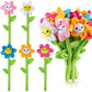 10 Pcs Plush Sunflower Flower Stuffed Bendable Stems Plush Bouquet Toy Soft Rose Flower 12.6 Inch For Christmas Classroom 2025 Mother'S Day Valentines Day Girl Girlfriend Wife(10 Pcs Colorful Daisy)