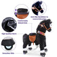 Ponycycle Kids Ride Horse Riding Horses For 3-5 Years Old Horse Ride On Toy With Brake(30' Height/Size 3 Classic Model U) Children Ride-On Pony With Wheels Plush Giddyup Boys & Girls Gifts Ux326