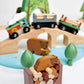Tender Leaf Toys - Wild Pines Train Set - 95 Pieces Wooden Train & Bridge Set For Kids, Toddler Boys & Girls - Compatible With Most Toy Trains - Age 3+