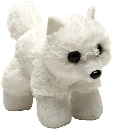 Wild Republic Arctic Fox Plush, Stuffed Animal, Plush Toy, Gifts For Kids, Hugems 7''